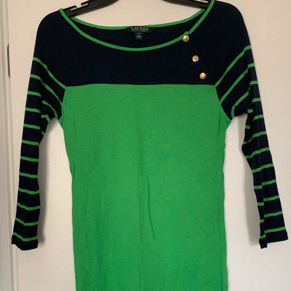 Ralph Lauren 3 quarter sleeve shirt